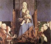 Antonello da Messina Sacra Conversazione oil on canvas